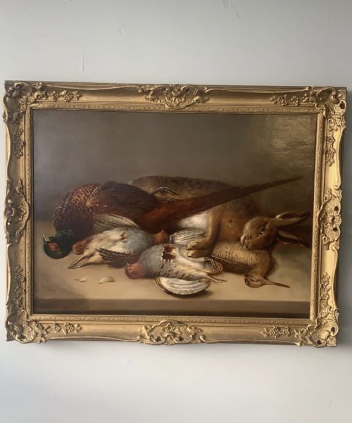 a wonderful painting of dead game - CATEGORY: ANTIQUE ART - DATED 19TH CENTURY