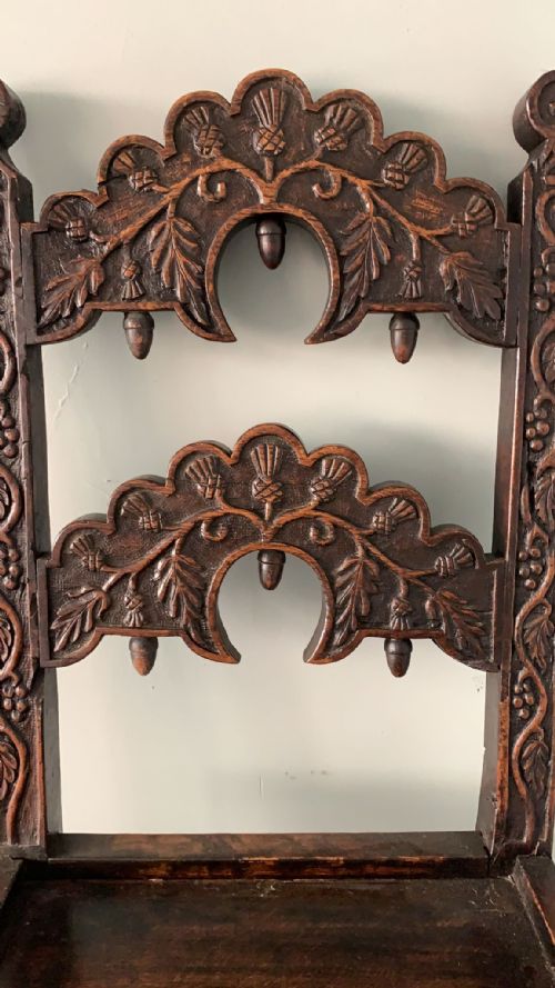 ANTIQUE 17THC OAK CHAIR - ADDITIONAL PHOTO 3