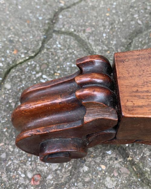 A WILLIAM IV MAHOGANY TEAPOY - ADDITIONAL PHOTO 6