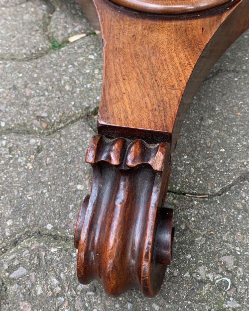 A WILLIAM IV MAHOGANY TEAPOY - ADDITIONAL PHOTO 7