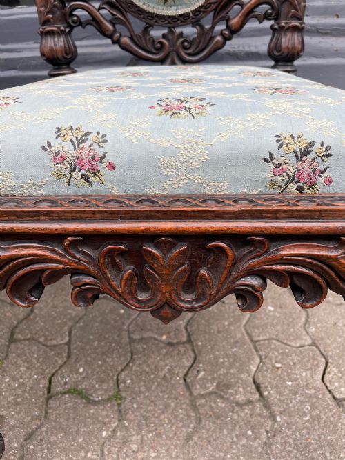 AN ANTIQUE PAIR OF ANGLO INDIAN CHAIRS - ADDITIONAL PHOTO 3