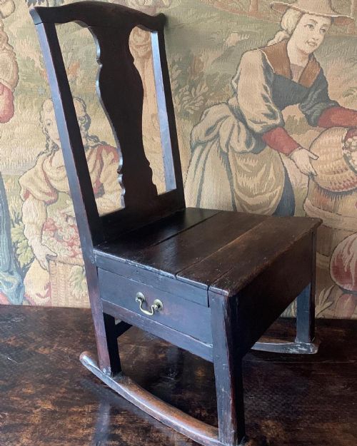 antique welsh childs lambing chair - CATEGORY: ANTIQUE CHAIRS - DATED 18TH CENTURY