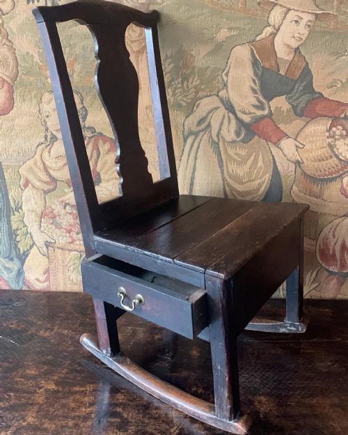 ANTIQUE WELSH CHILDS LAMBING CHAIR - ADDITIONAL PHOTO 1