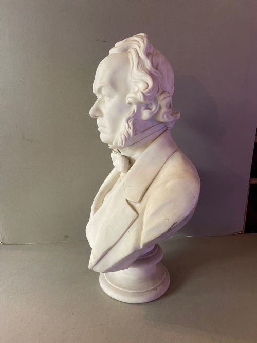 AN ANTIQUE PARIANWARE BUST - ADDITIONAL PHOTO 2