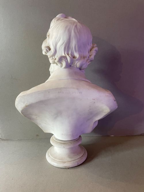 AN ANTIQUE PARIANWARE BUST - ADDITIONAL PHOTO 3