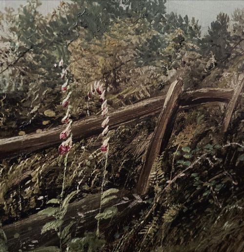 AN ANTIQUE PAINTING OF A COUNTRY SCENE - ADDITIONAL PHOTO 8