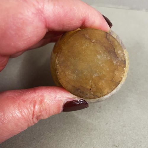 AN ANTIQUE BLUE JOHN SPECIMEN BOWL - ADDITIONAL PHOTO 4
