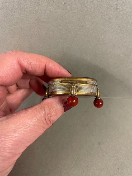 AN ANTIQUE BANDED AGATE TRINKET BOX - ADDITIONAL PHOTO 4