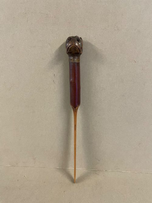 AN ANTIQUE FOLK ART TREEN PAGE TURNER - ADDITIONAL PHOTO 5