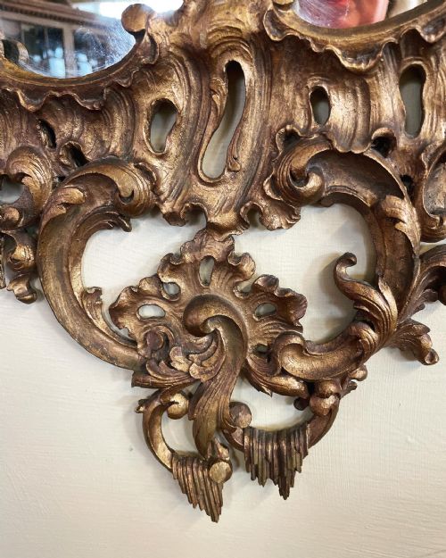 AN ANTIQUE CHINESE CHIPPENDALE MIRROR - ADDITIONAL PHOTO 7