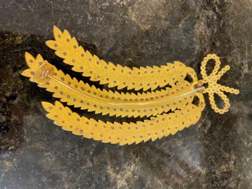 AN ANTIQUE CUT STEEL BROOCH - ADDITIONAL PHOTO 7