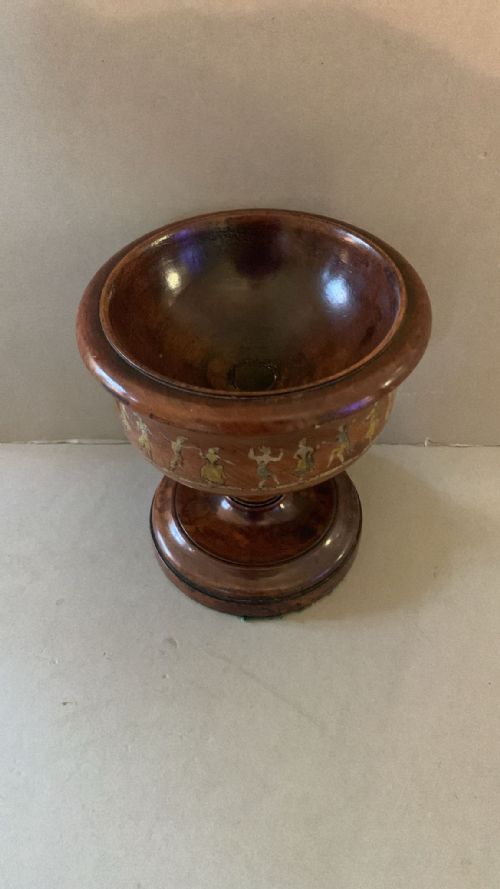 AN ANTIQUE TREEN CHALICE - ADDITIONAL PHOTO 1