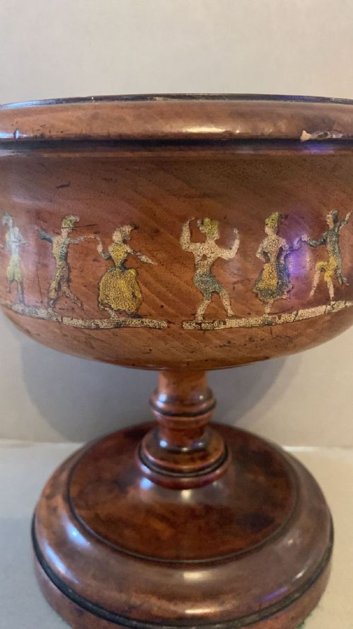 AN ANTIQUE TREEN CHALICE - ADDITIONAL PHOTO 6