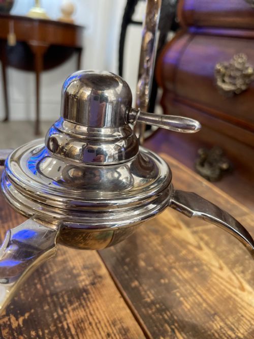 A SILVER PLATE HOT WATER URN - ADDITIONAL PHOTO 5