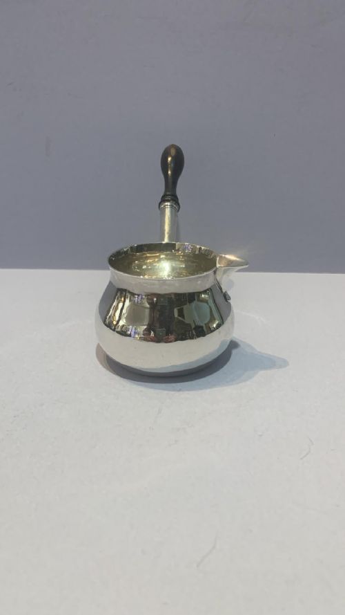 AN ANTIQUE SILVER BRANDY WARMER - ADDITIONAL PHOTO 1