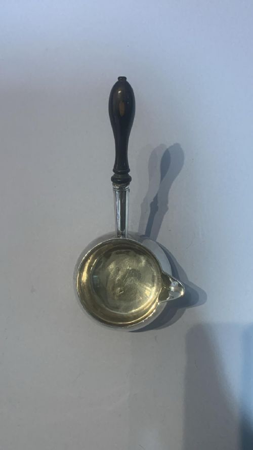 AN ANTIQUE SILVER BRANDY WARMER - ADDITIONAL PHOTO 2