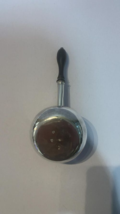 AN ANTIQUE SILVER BRANDY WARMER - ADDITIONAL PHOTO 3