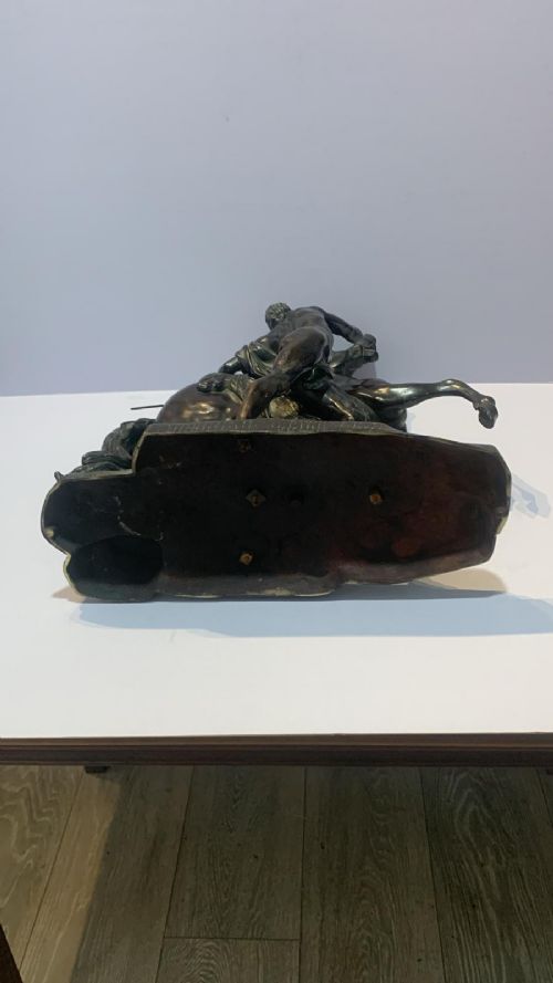 AN ANTIQUE PAIR OF BRONZE MARLEY HORSES - ADDITIONAL PHOTO 8