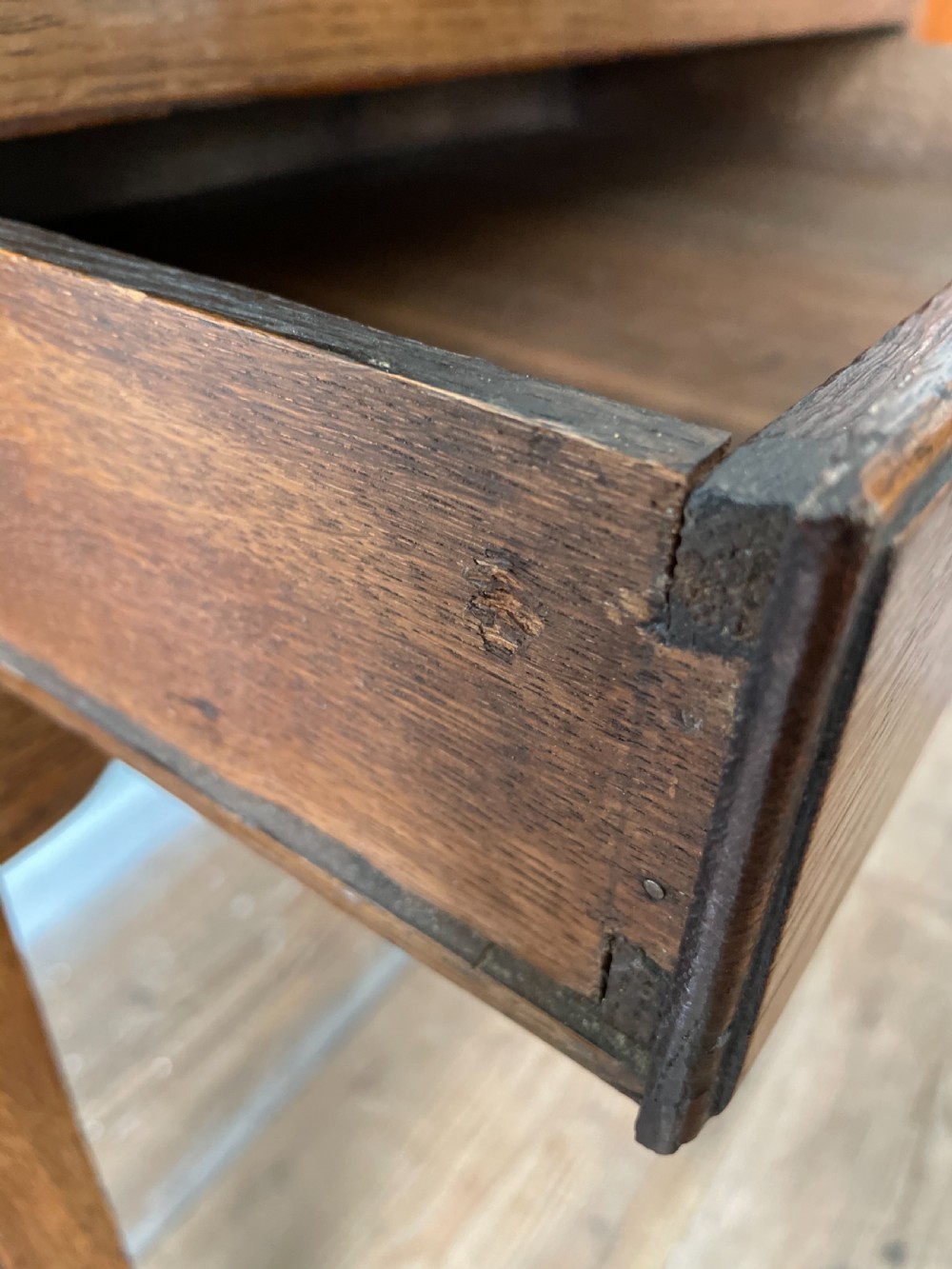 An early 19thC Welsh Oak Side Table View VIII