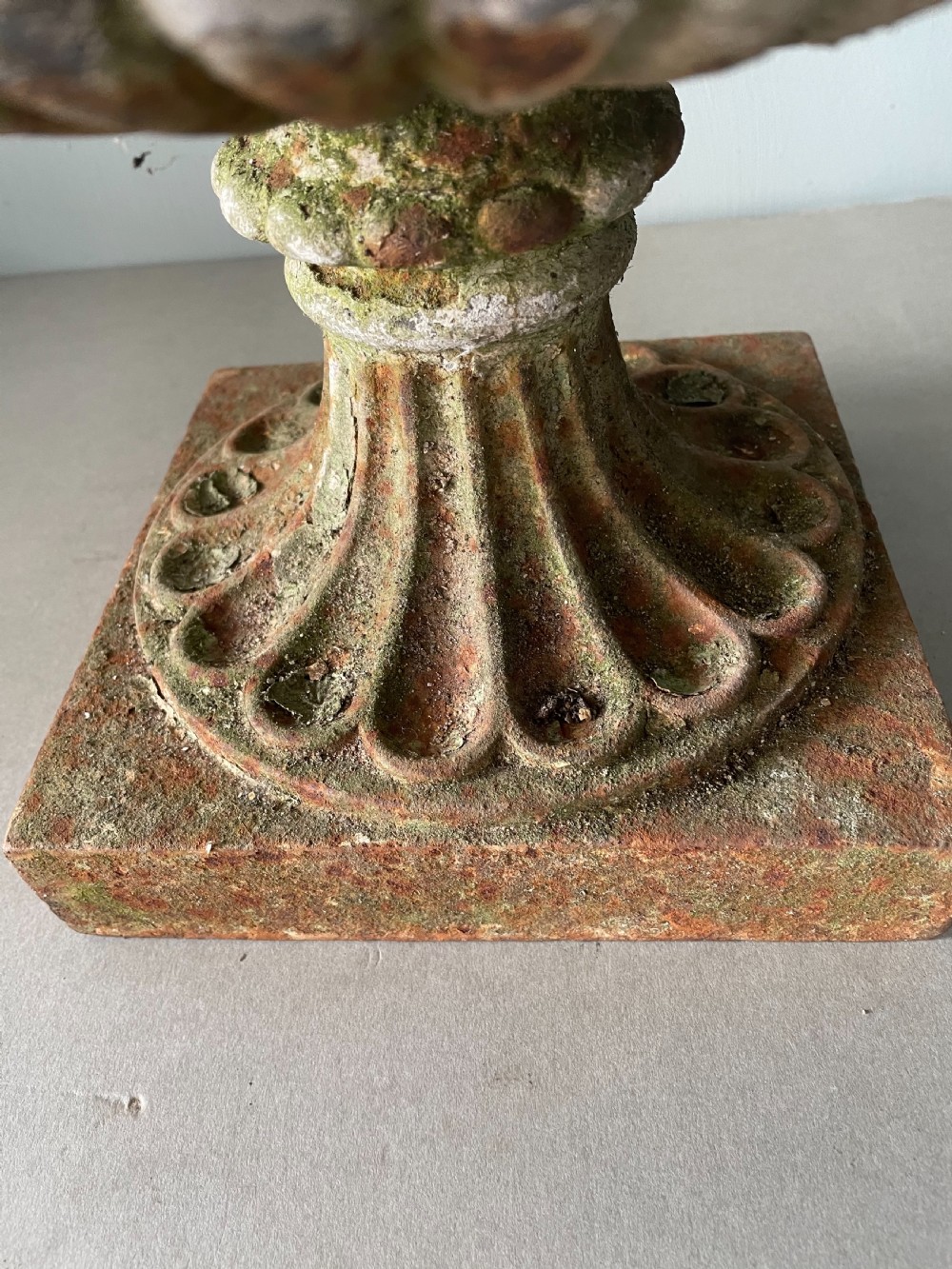 An Antique pair of 19thC cast iron urns View VIII