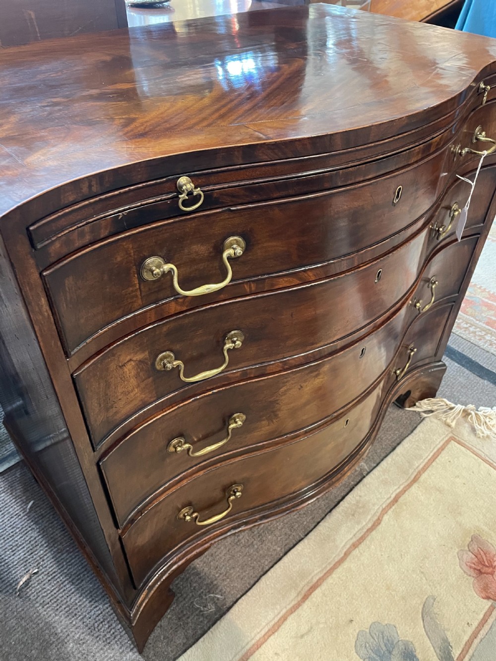 An 18thC Serpentine Batchelors Chest of Drawers View III
