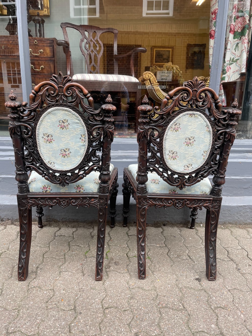 An Antique Pair of Anglo Indian Chairs View VII