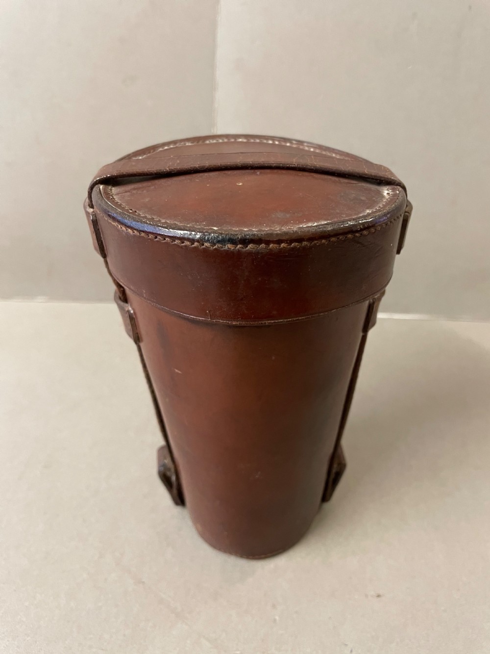 An Antique  hunting flask and four cups View IV