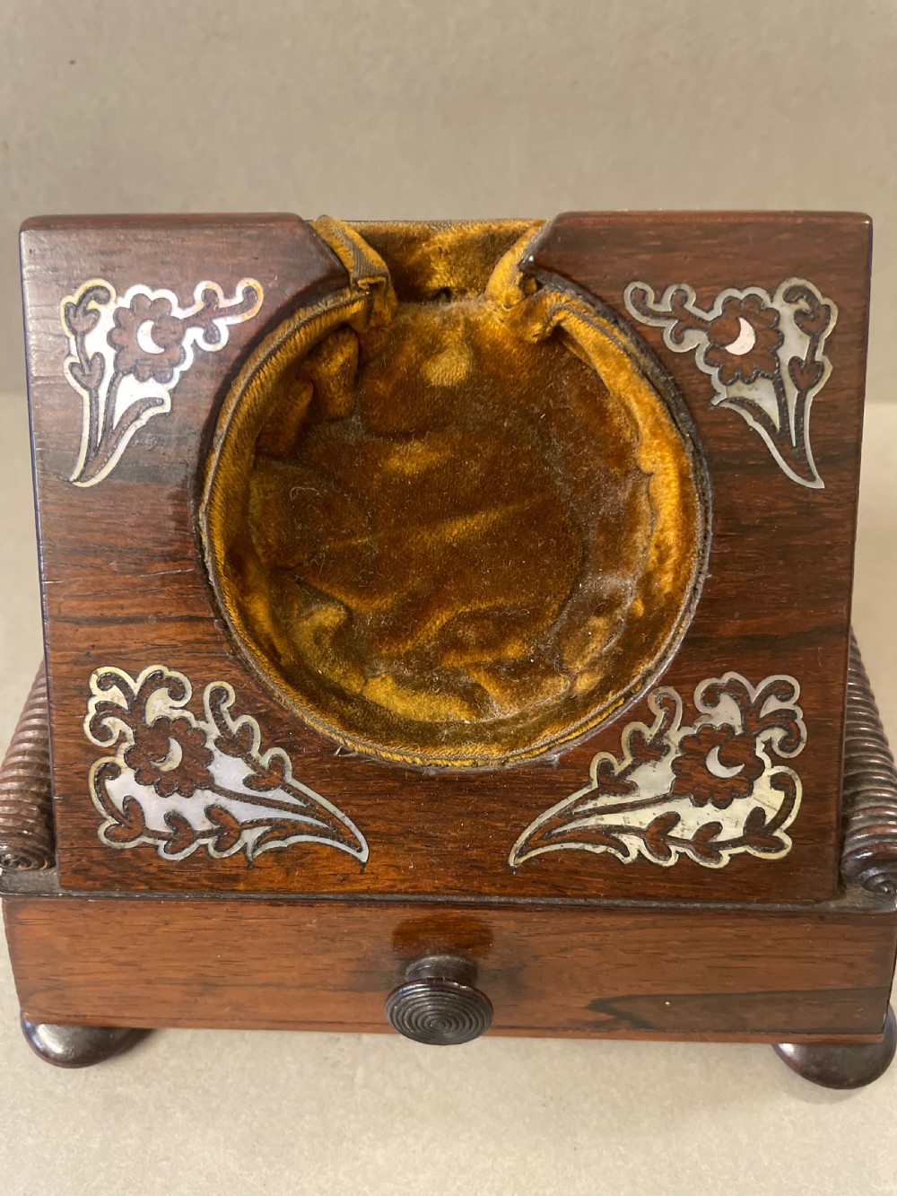 An Antique Rosewood Pocket Watch Holder View II
