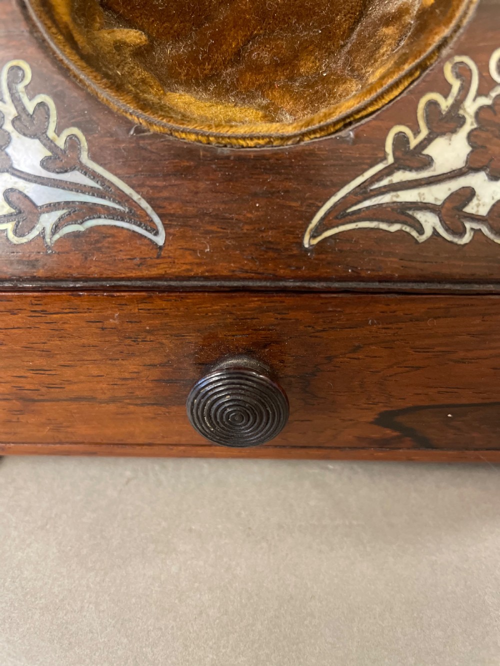 An Antique Rosewood Pocket Watch Holder View VI