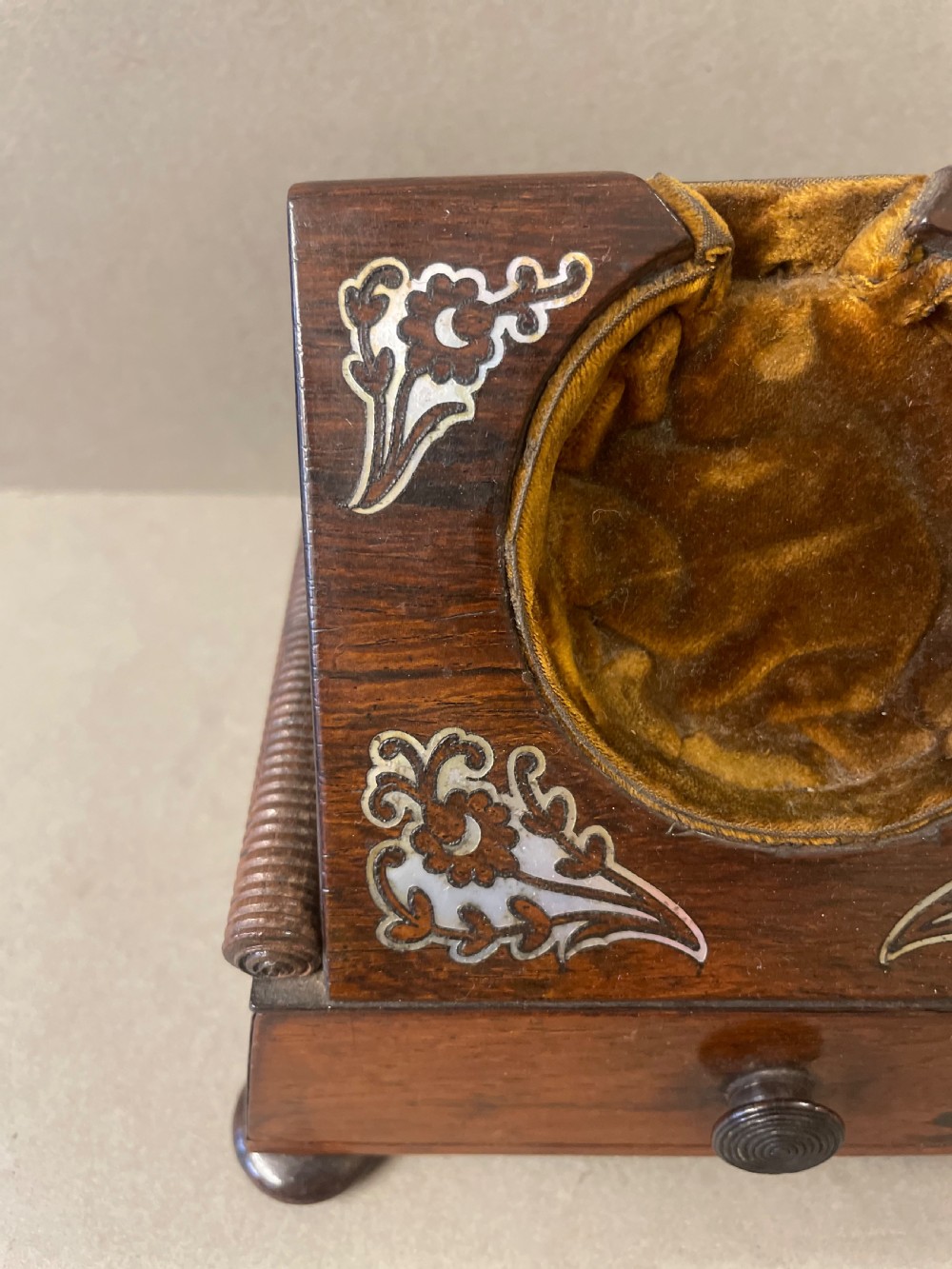 An Antique Rosewood Pocket Watch Holder View VIII