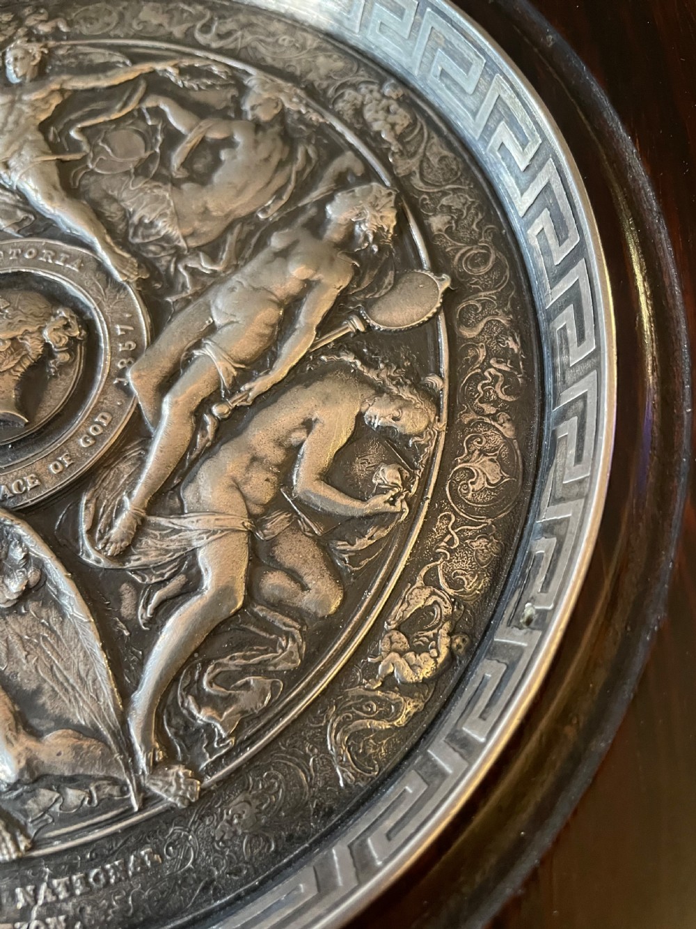 An Antique plated plaque View III