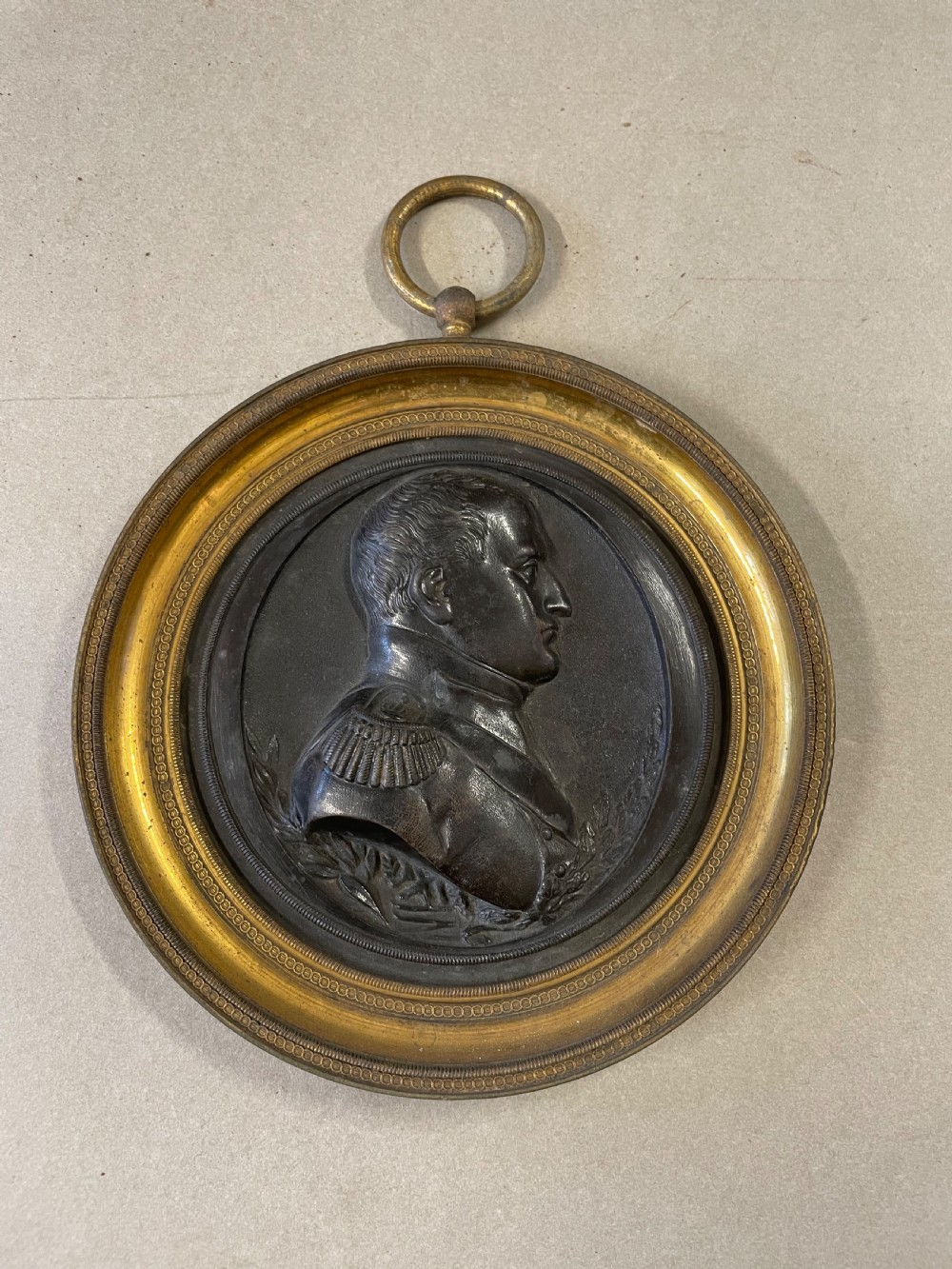 An Antique Bronze Roundel of Napoleon Bonaparte