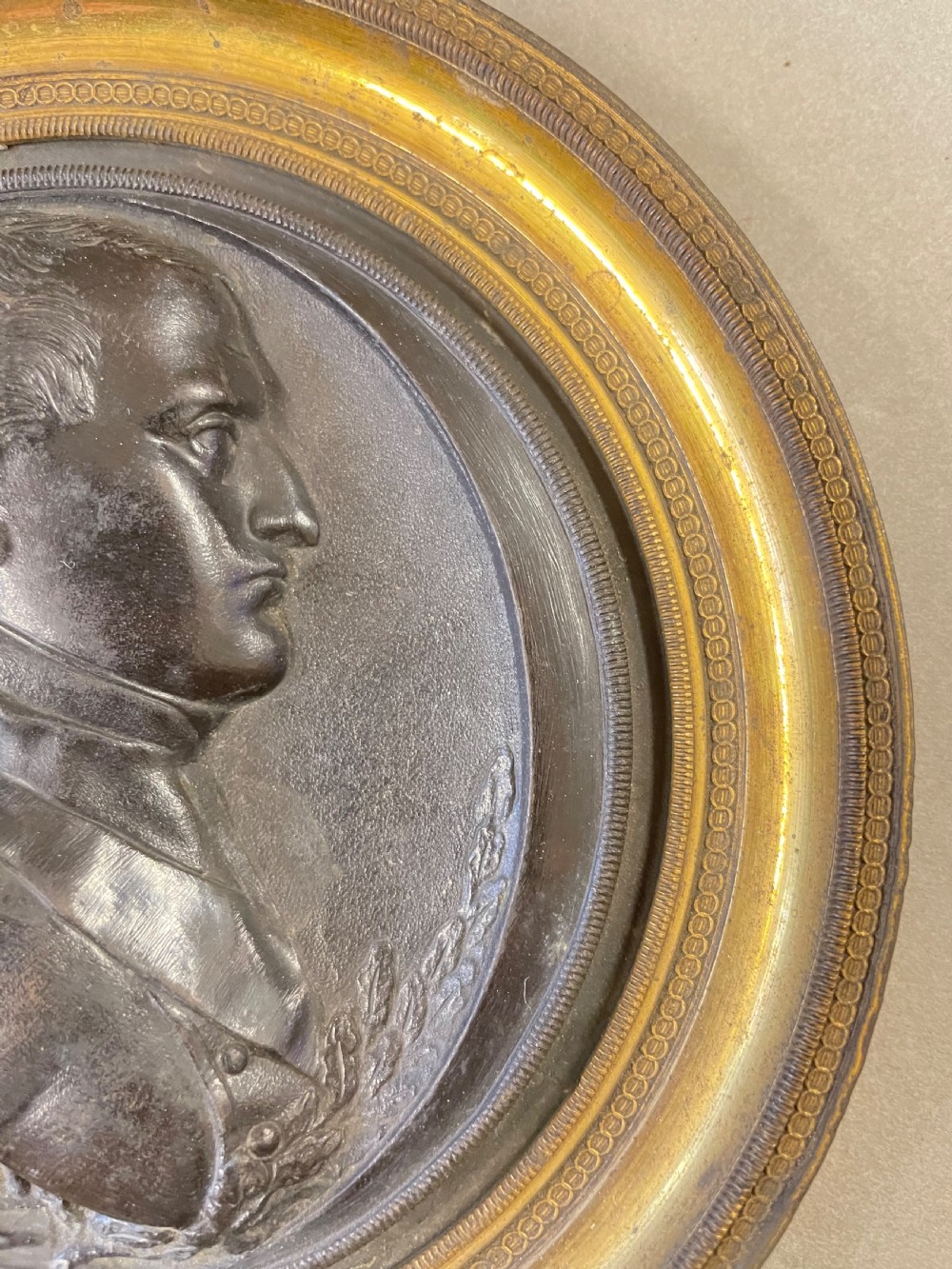 An Antique Bronze Roundel of Napoleon Bonaparte View IV