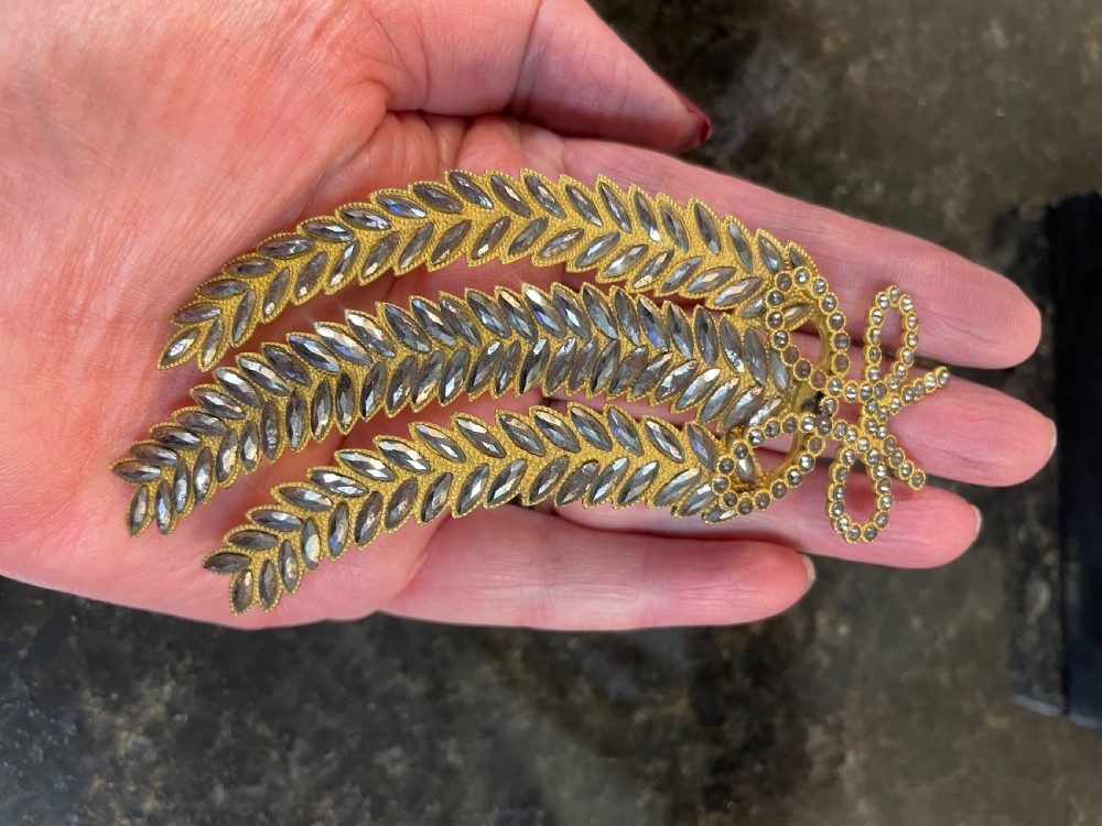 An antique cut steel brooch