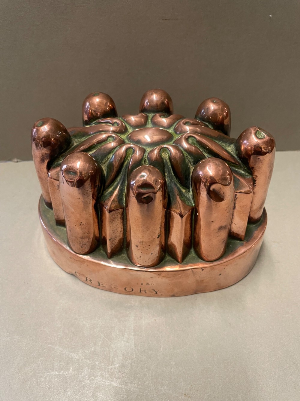 An Antique Copper Jelly Mold View IV