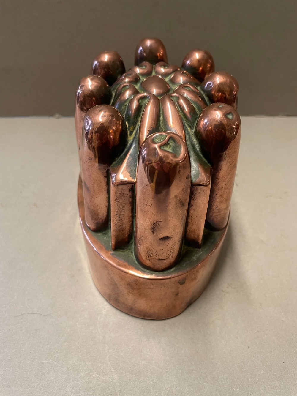An Antique Copper Jelly Mold View V
