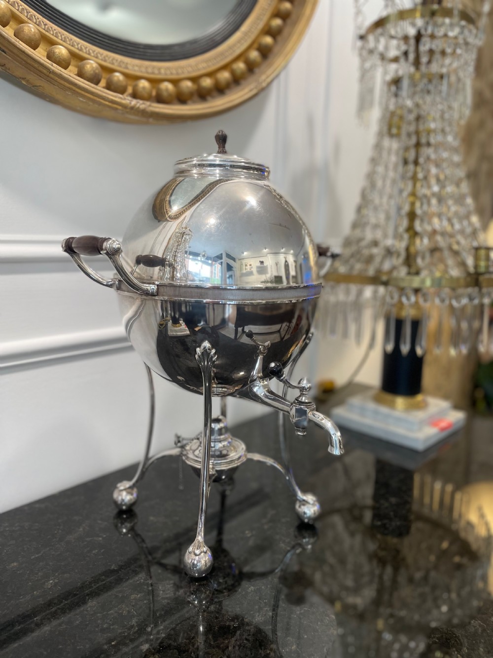 A Silver plate Hot Water Urn