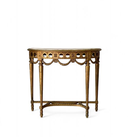  French LouisXVI style gilt console