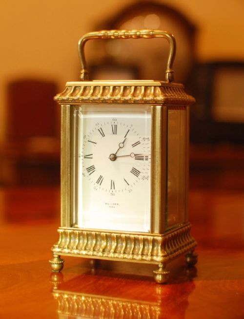 KLEISER AND CO YORK CARRIAGE CLOCK - ADDITIONAL PHOTO 3