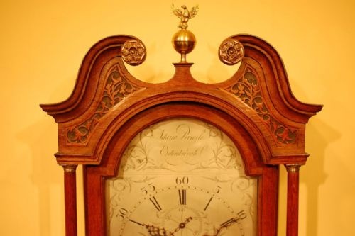 ADAM PRINGLE OF EDINBURGH 1800 GRANDFATHER CLOCK - ADDITIONAL PHOTO 2