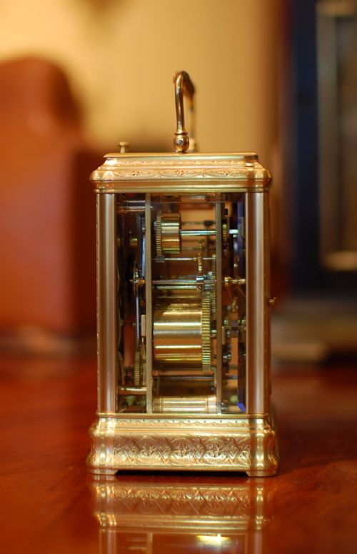 DROCOURT CALENDAR CARRIAGE CLOCK - ADDITIONAL PHOTO 2