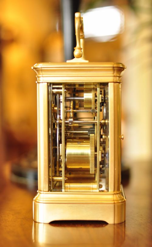 HOWELL AND JAMES REPEATALARM CARRIAGE CLOCK - ADDITIONAL PHOTO 1