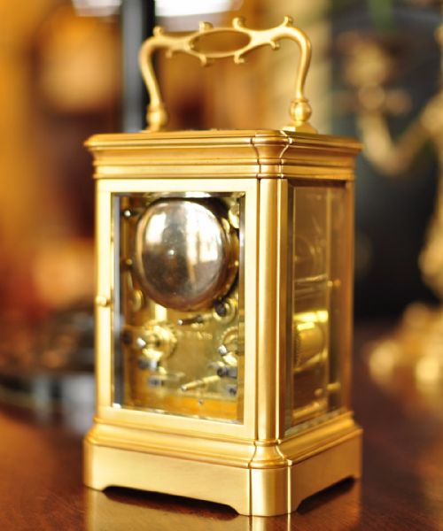 HOWELL AND JAMES REPEATALARM CARRIAGE CLOCK - ADDITIONAL PHOTO 3