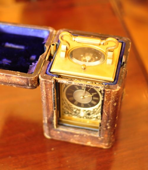 HAMILTON INCHES CARRIAGE CLOCK - ADDITIONAL PHOTO 2