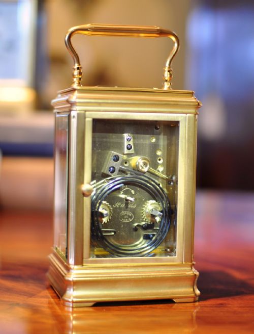 CARRIAGE CLOCK WITH PUSH REPEAT RICHARD CO - ADDITIONAL PHOTO 4