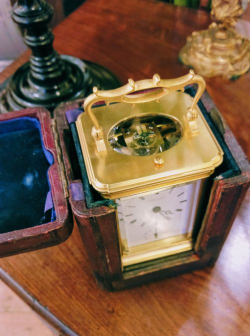 HOWELL AND JAMES REPEATALARM CARRIAGE CLOCK - ADDITIONAL PHOTO 4