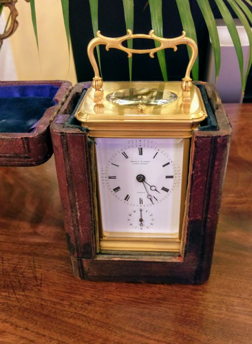 HOWELL AND JAMES REPEATALARM CARRIAGE CLOCK - ADDITIONAL PHOTO 5