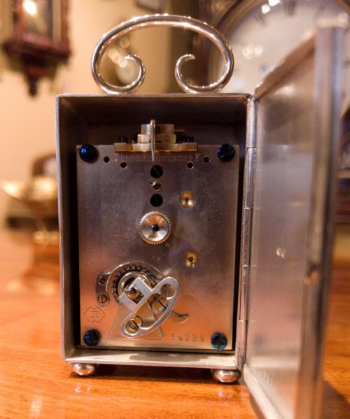 SILVER CARRIAGE TIMEPIECE JTC 1913 - ADDITIONAL PHOTO 2