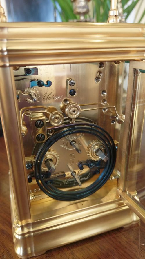 CARRIAGE CLOCK WITH ALARM HENRI JACOT - ADDITIONAL PHOTO 4