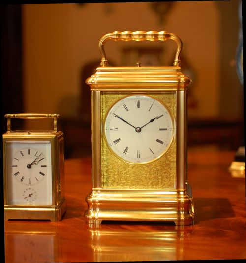 RARE GIANT DROCOURT CARRIAGE CLOCK - ADDITIONAL PHOTO 1
